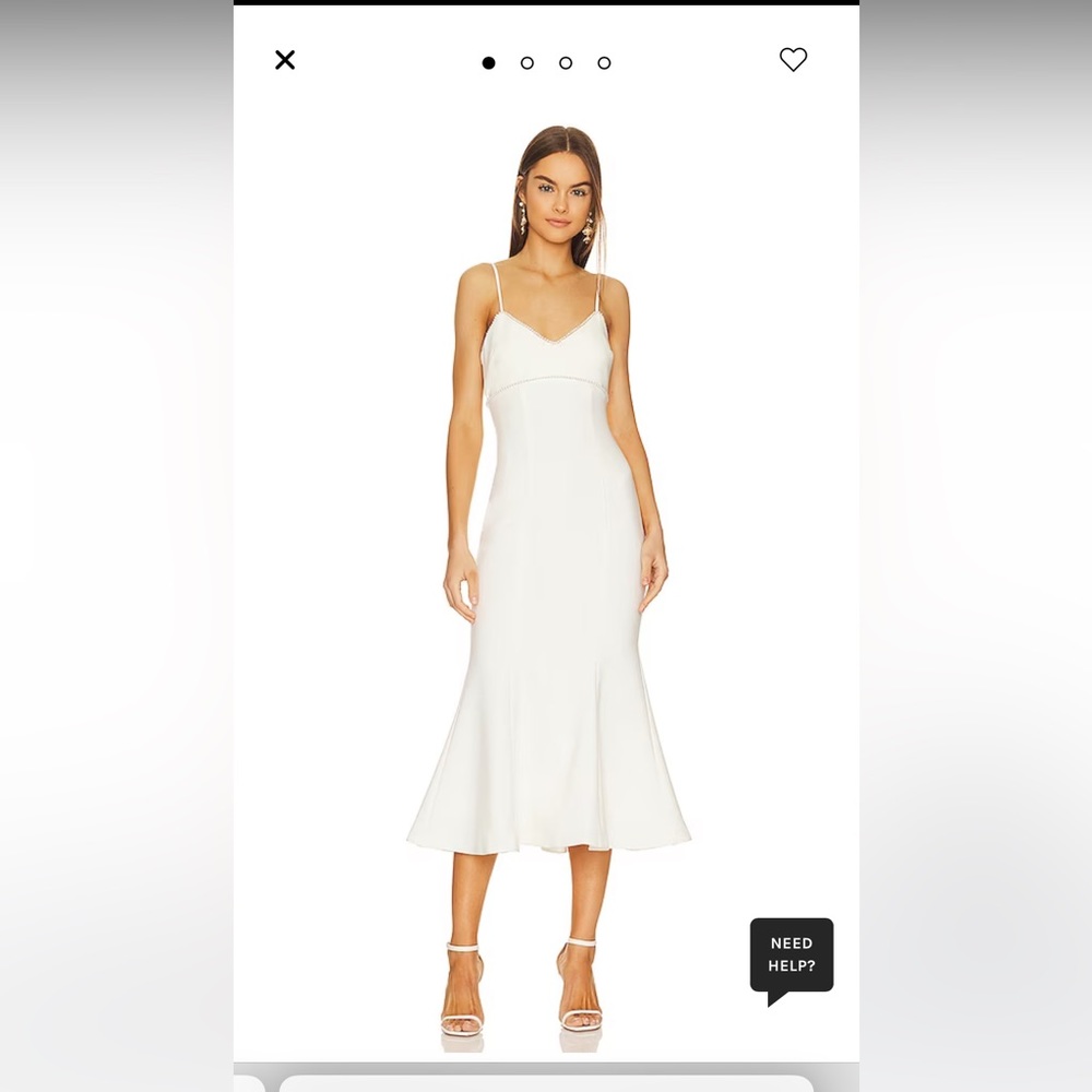 Likely meritt dress in white